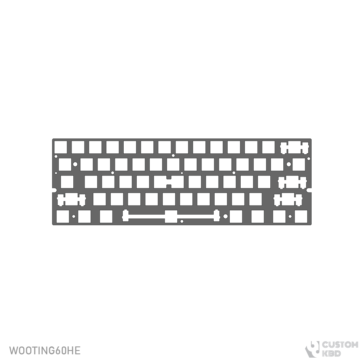 Wooting 60HE POM Plate – Custom KBD