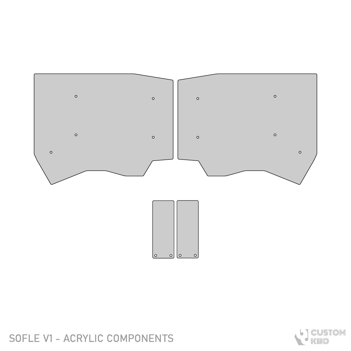 Sofle V1 - Acrylic Components