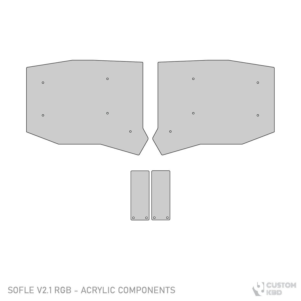 Sofle V2.1 - Acrylic Components